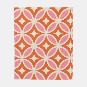 Mitte des Jahrhunderts Moderne geometrische Muster Fleecedecke