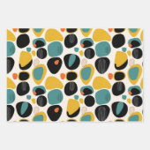 Mitte des Jahrhunderts Moderne  Geschenkpapier Set (Vorderseite 3)