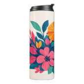 Mitte des Jahrhunderts moderne hawaii Boho-Kunst Thermosbecher (Nach links gedreht)