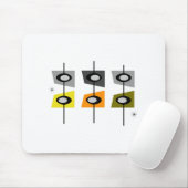 Mitte des Jahrhunderts moderne MAUSUNTERLAGE Mousepad (Mit Mouse)