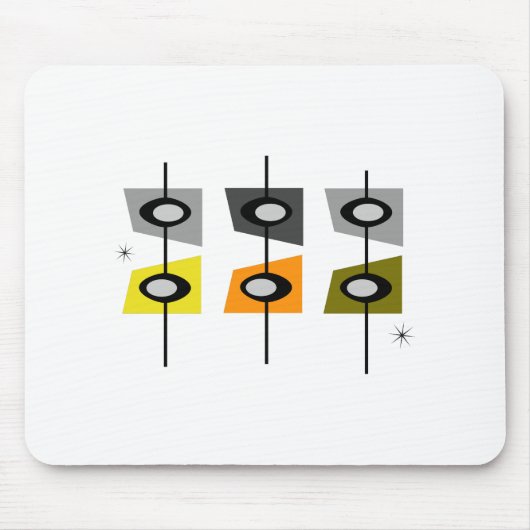 Mitte des Jahrhunderts moderne MAUSUNTERLAGE Mousepad (Vorne)