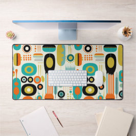 Mitte des Jahrhunderts moderne Muster farbenfrohes Schreibtischunterlage