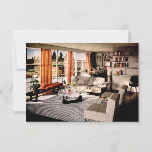 Mitte des Jahrhunderts Moderne neue Zuhause und Ad Ankündigung (Vorderseite)