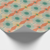 Mitte des Jahrhunderts moderne Sternenexplosion At Geschenkpapier (Ecke)
