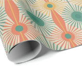 Mitte des Jahrhunderts moderne Sternenexplosion At Geschenkpapier (Rolleneckpunkt)