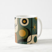 Mitte des Jahrhunderts Moderne Sternenexplosion Mu Kaffeetasse (VorderseiteRechts)