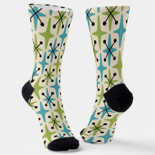 Mitte des Jahrhunderts Moderne Sternenexplosion Mu Socken