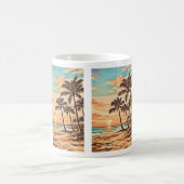 Mitte des Jahrhunderts moderne Strand Hawaii Sonne Kaffeetasse (Mittel)
