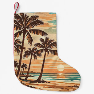 Mitte des Jahrhunderts moderne Strand Hawaii Sonne Kleiner Weihnachtsstrumpf