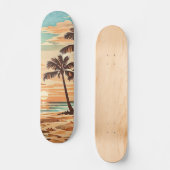 Mitte des Jahrhunderts moderne Strand Hawaii Sonne Skateboard (Vorderseite)