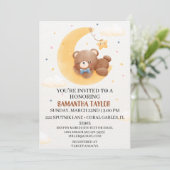 Mitte des Jahrhunderts Moderne Vintage 1950er Baby Einladung (Stehend Vorderseite)