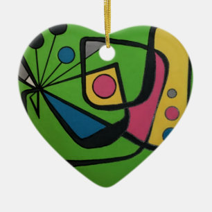 "Mitte des Jahrhunderts modernes abstraktes #4" Keramikornament