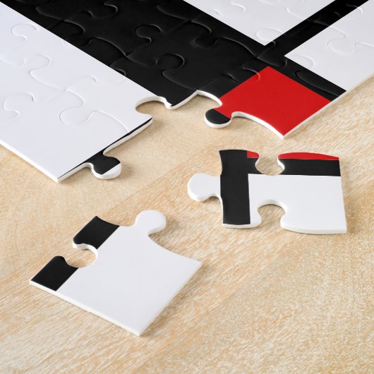 Mitte des Jahrhunderts Modernes Abstraktes Mondria Puzzle (Seite)