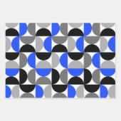 Mitte des Jahrhunderts Modernes Abstraktes Muster  Geschenkpapier Set (Vorderseite 2)