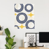 Mitte des Jahrhunderts Modernes Abstraktes Poster- Poster (Heimbüro)