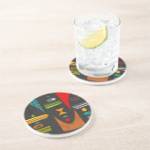 Mitte des Jahrhunderts modernes abstraktes Tiki Getränkeuntersetzer (Seite)