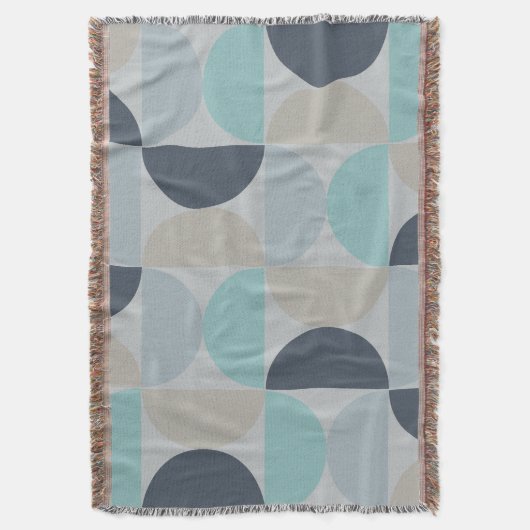 Mitte des Jahrhunderts Modernes Blau und Grau Decke (Vorderseite Vertikal)