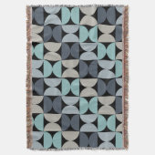 Mitte des Jahrhunderts Modernes Blau und Grau Decke (Vorderseite Vertikal)