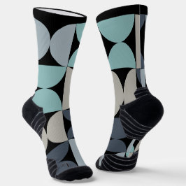 Mitte des Jahrhunderts Modernes Blau und Grau Socken