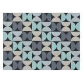 Mitte des Jahrhunderts Modernes Blau und Grau Tischdecke (Vorderseite (Horizontal))