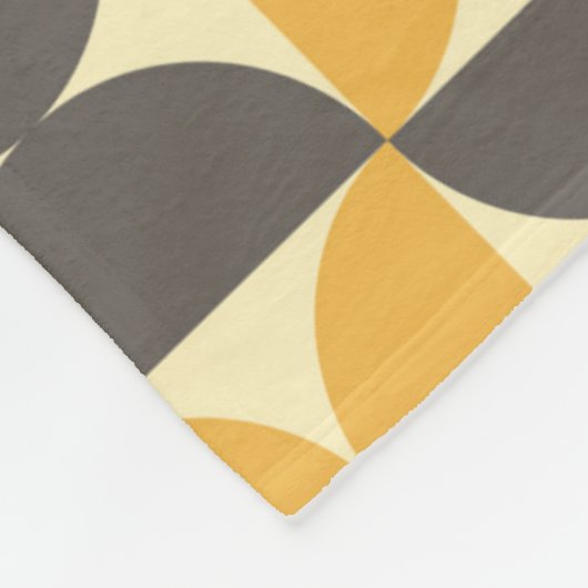 Mitte des Jahrhunderts modernes Brown u. Fleecedecke (Ecke)