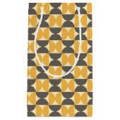 Mitte des Jahrhunderts modernes Brown u. Kleine Geschenktüte (Vorderseite)