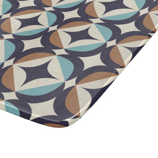 Mitte des Jahrhunderts modernes Brown u. Schneidebrett (Ecke)