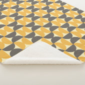 Mitte des Jahrhunderts modernes Brown u. Sherpadecke (3/4)