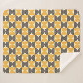 Mitte des Jahrhunderts modernes Brown u. Sherpadecke (Vorderseite (Horizontal))