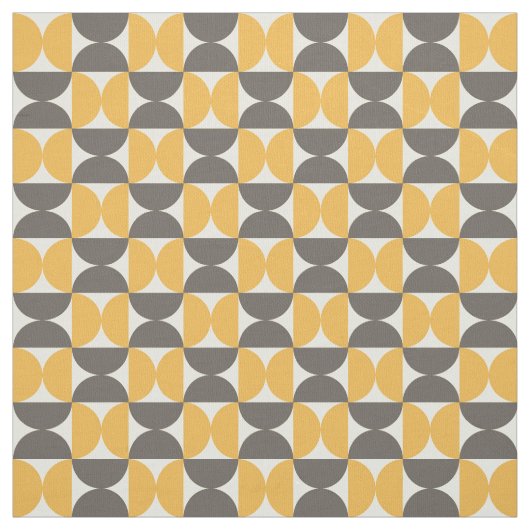 Mitte des Jahrhunderts modernes Brown u. Stoff (Muster)