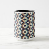 Mitte des Jahrhunderts modernes Brown u. Tasse (Zentrum)