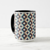 Mitte des Jahrhunderts modernes Brown u. Tasse (Vorderseite Links)
