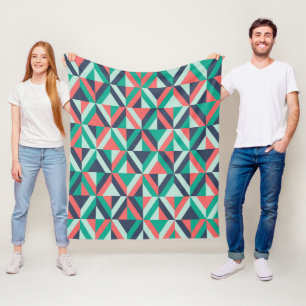 Mitte des Jahrhunderts modernes geometrisches Must Fleecedecke