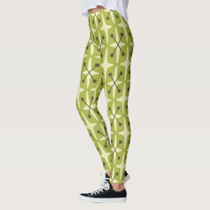 Mitte des Jahrhunderts modernes Sternenmuster Leggings