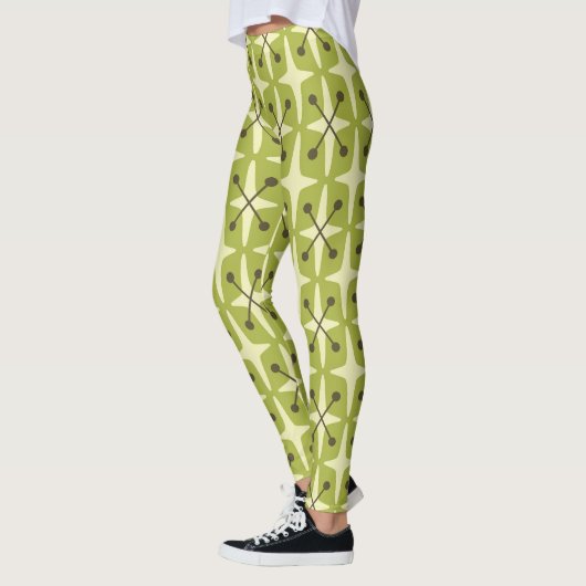 Mitte des Jahrhunderts modernes Sternenmuster Leggings (Links)