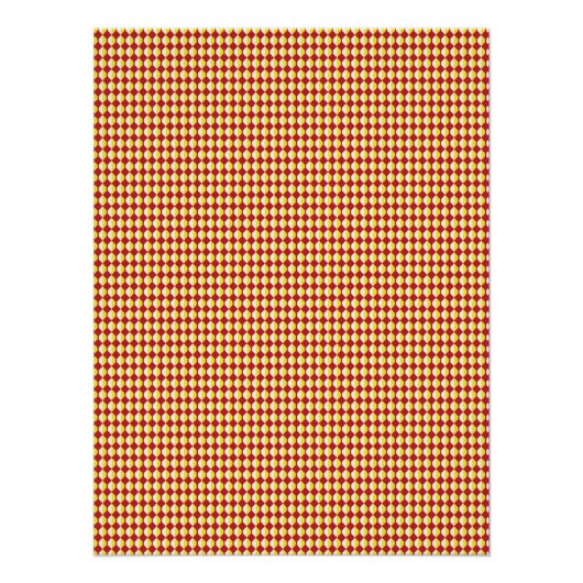 Mitte des Jahrhunderts modernes Wiederholungsmuste Poster (Vorderseite)