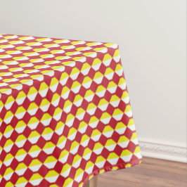 Mitte des Jahrhunderts modernes Wiederholungsmuste Tischdecke