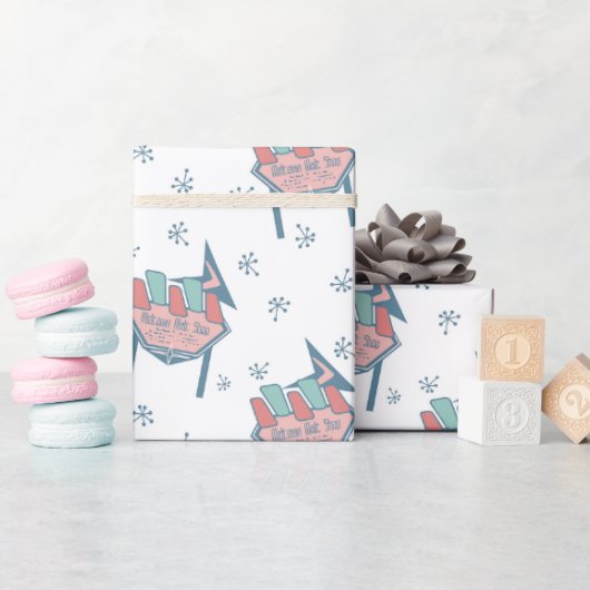 Mitte des Jahrhunderts Muster Geschenkpapier (Babyparty)