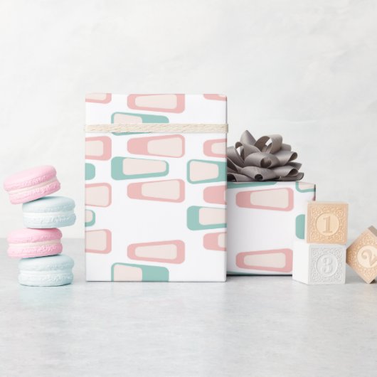 Mitte des Jahrhunderts Muster Geschenkpapier (Babyparty)