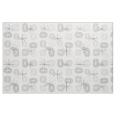 Mitte-des-Jahrhunderts Muster Oblongs Hellgrau Stoff (Fat Quarter (45,7 x 55,9 cm))