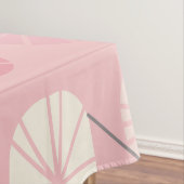 Mitte-des-Jahrhunderts Muster Oblongs Pink Vanilla Tischdecke (Beispiel)
