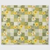 Mitte des Jahrhunderts Narzisse Blumenmuster (2) Geschenkpapier (Flach)