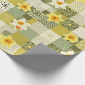 Mitte des Jahrhunderts Narzisse Blumenmuster (2) Geschenkpapier (Ecke)