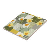Mitte des Jahrhunderts Narzisse Blumenmuster Fliese (Seite)