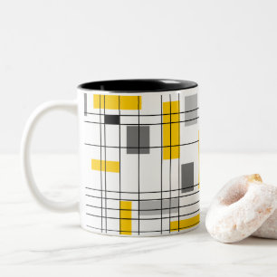 Mitte des Jahrhunderts Raster Zweifarbige Tasse