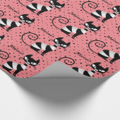 Mitte des Jahrhunderts! Retro Atomic Cats Wrapping Geschenkpapier (Ecke)