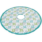 Mitte des Jahrhunderts Sparkle. Polyester Weihnachtsbaumdecke (Schrägansicht)