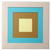 Mitte des Jahrhunderts überlagerte Quadrate - Fliese (Vorderseite)