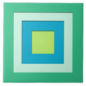 Mitte des Jahrhunderts überlagerte Quadrate - Fliese (Vorderseite)