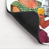 Mitte des Jahrhunderts und modern humorvoll Mousepad (Ecke)